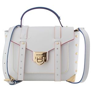 Michael Kors Manhattan White Medium Handbag